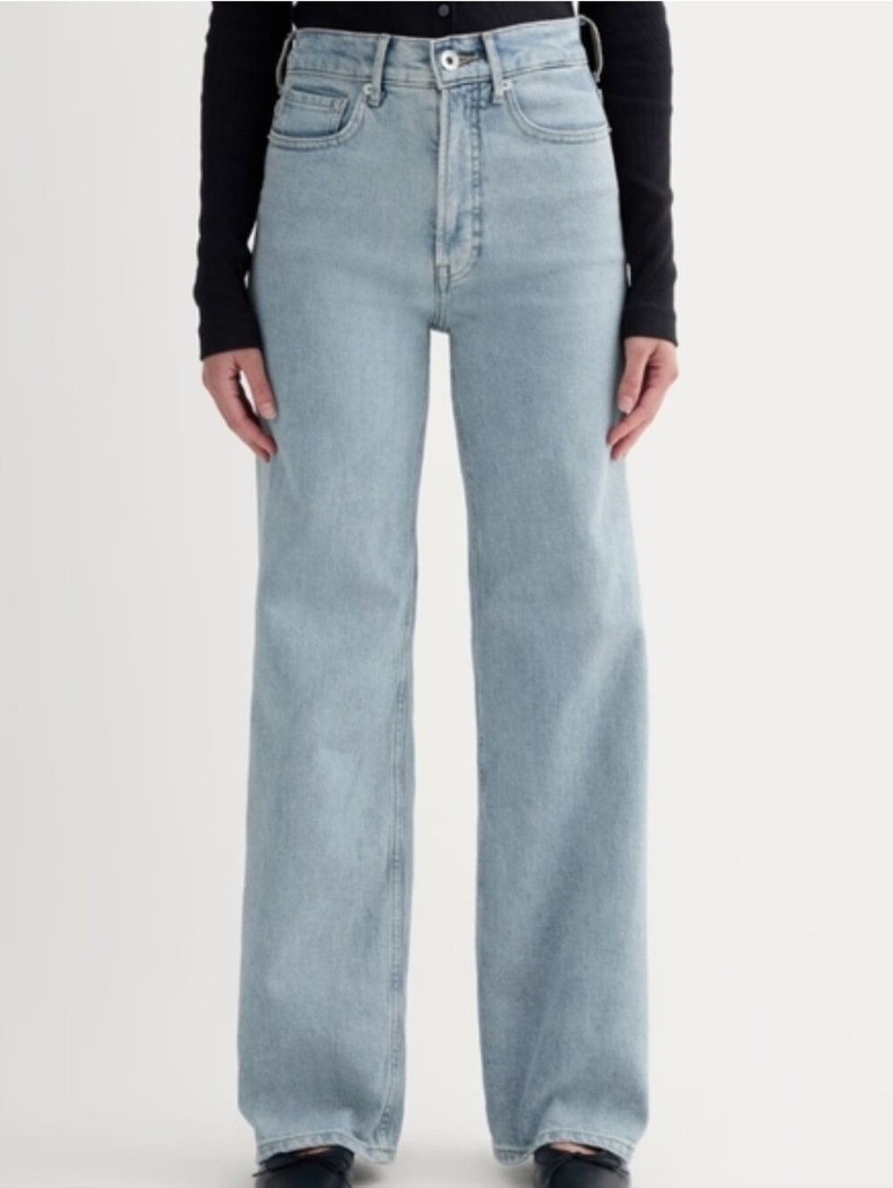 ❤️ NWOT! EVERLANE WAY HIGH SAILOR JEANS - HIGH RISE WIDE LEG, 16 (33)